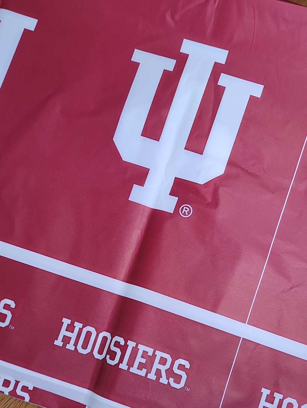 Indiana Hoosiers Red Tablecloth - Collegiate Dining Linen
